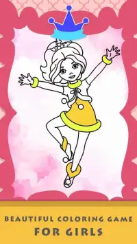 Princess Coloring Art Game for girls Screen Shot 0