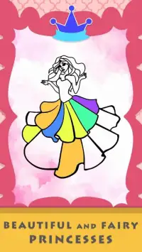Princess Coloring Art Game for girls Screen Shot 4