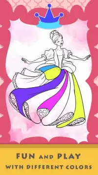Princess Coloring Art Game for girls Screen Shot 2