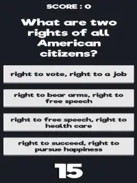 U.S. Citizenship Test 2019 Screen Shot 0