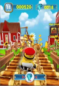 Subway Sponge Yellow Cute Banana - Neighbor Run Screen Shot 3