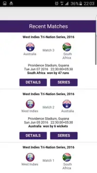 Live Cricket Score Screen Shot 4