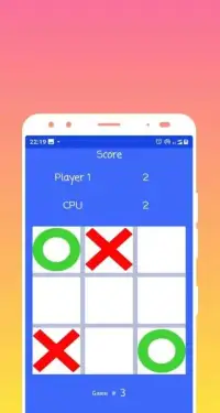Tic Tac Toe - Play with friend and CPU Screen Shot 1