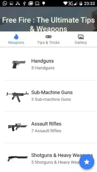 Guide for Free Fire New Tips && Weapons Screen Shot 3