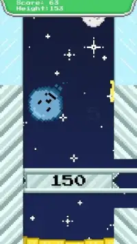 Blue Bouncy Rising - Skill Game Screen Shot 2