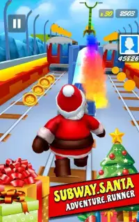 Subway Santa Adventure – Subway Runner Game 2019 Screen Shot 12