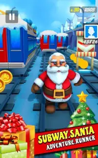 Subway Santa Adventure – Subway Runner Game 2019 Screen Shot 11