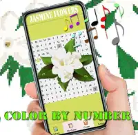 Jasmine Flowers Color By Number-Pixel Art Screen Shot 5