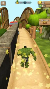 Super Green Hulk Escape Run Of Jungle Screen Shot 0
