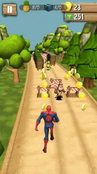 SuperHero Escape Run : Run Of Spider Boy Screen Shot 0