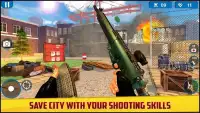 गैंगस्टरबंदूक हड़ताल:मुफ्त शूटिंग खेल:फायरिंग फ्री Screen Shot 1