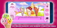 आइसक्रीम खाना पकाने और मिठाई का खेल Screen Shot 2