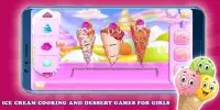 आइसक्रीम खाना पकाने और मिठाई का खेल Screen Shot 1