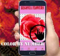 Begonia Flowers Color By Number-Pixel Art Screen Shot 5