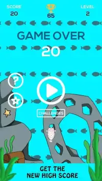 Mr. Puff : puffer fish game exploring the ocean Screen Shot 0