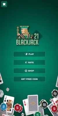 BlackJack 21 Gold Screen Shot 3