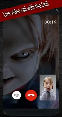 creepy scary doll video call and chat simulator Screen Shot 2