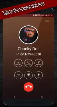 creepy scary doll video call and chat simulator Screen Shot 3