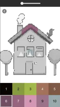 Pixel Art House - Color By Number Houses Screen Shot 0