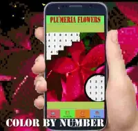 Plumeria Flowers Color By Number-Pixel Art Screen Shot 5