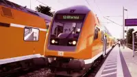 Train Racing Games Simulator 3D:2 Player Game 2020 Screen Shot 8