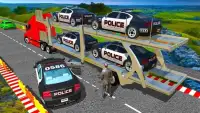 OffRoad US Police Cargo Transport Truck Driving Screen Shot 0