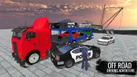 OffRoad US Police Cargo Transport Truck Driving Screen Shot 3