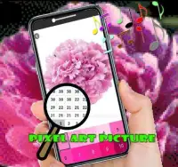 Peony Flowers Color By Number-Pixel Art Screen Shot 3