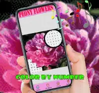 Peony Flowers Color By Number-Pixel Art Screen Shot 5