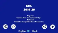 KBC Play Along - KBC Hindi-English Quiz Game Screen Shot 3