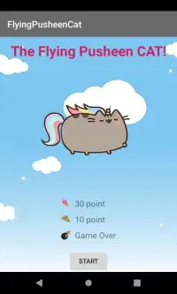 The Flying Pusheen Cat! Screen Shot 3