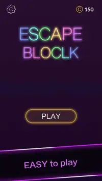 Escape Block-Neon Night Theme's slider puzzle game Screen Shot 4