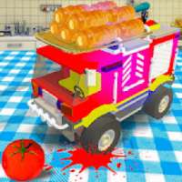 Toy Car Crush: Petualangan Makanan