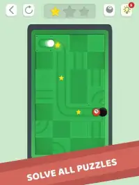 Flick Pool Puzzle Game: Slide & Solve Maze Screen Shot 2