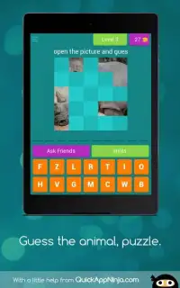 Guess the animal, puzzle. Screen Shot 4