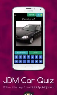 JDM Car Quiz Screen Shot 4