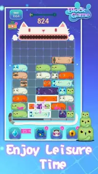 Slides Block Puzzle: Cats Match Game Screen Shot 12