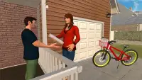 Virtual Mom Paper Girl - Family Simulator Game Screen Shot 1