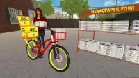 Virtual Mom Paper Girl - Family Simulator Game Screen Shot 0