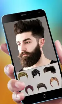 Cool Beard & Mustache Photo Editor-Man Hairstyles Screen Shot 2