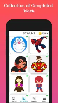 Superhero Color By Number Screen Shot 5