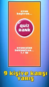 QuizRank - Online Bilgi Yarışması Screen Shot 5