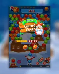 Christmas Bubble Shooter : Sanat Games Screen Shot 2