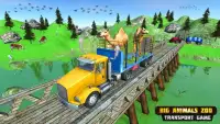 Zoo Animal Transporter Pro: Cargo Truck Games Screen Shot 9