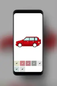 Cars Pixel Art-Free Coloring Book Screen Shot 14