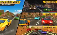Racing in Highway Car 2019: City Car Driving Games Screen Shot 0