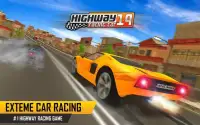 Racing in Highway Car 2019: City Car Driving Games Screen Shot 3