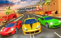 Racing in Highway Car 2019: City Car Driving Games Screen Shot 8