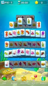 Mahjong Solitaire Fish - Ocean Journey Screen Shot 2