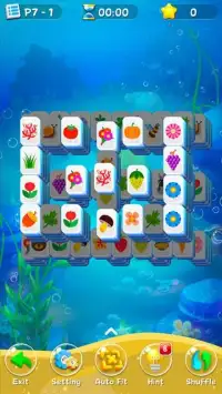 Mahjong Solitaire Fish - Ocean Journey Screen Shot 1